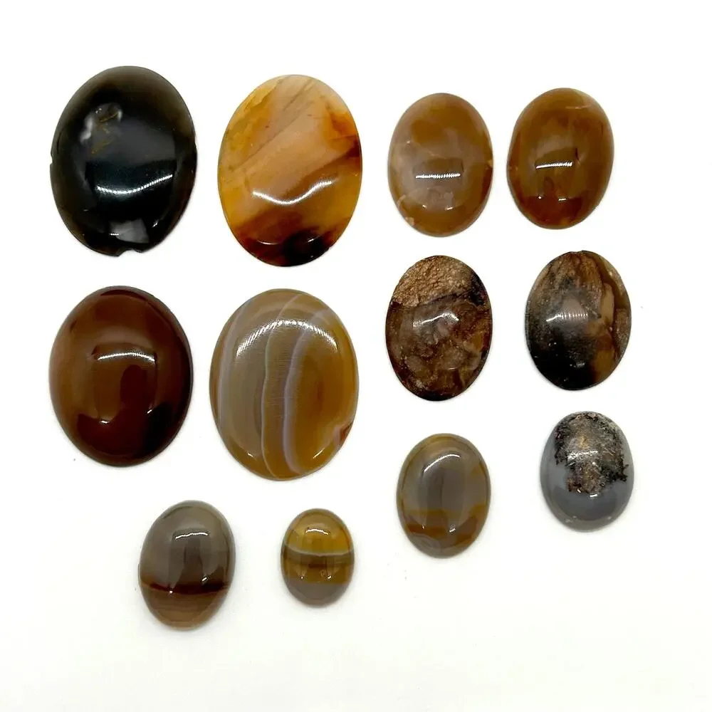 Asssorted Agate Cabochons For Jewely‎ Making Lot of 21